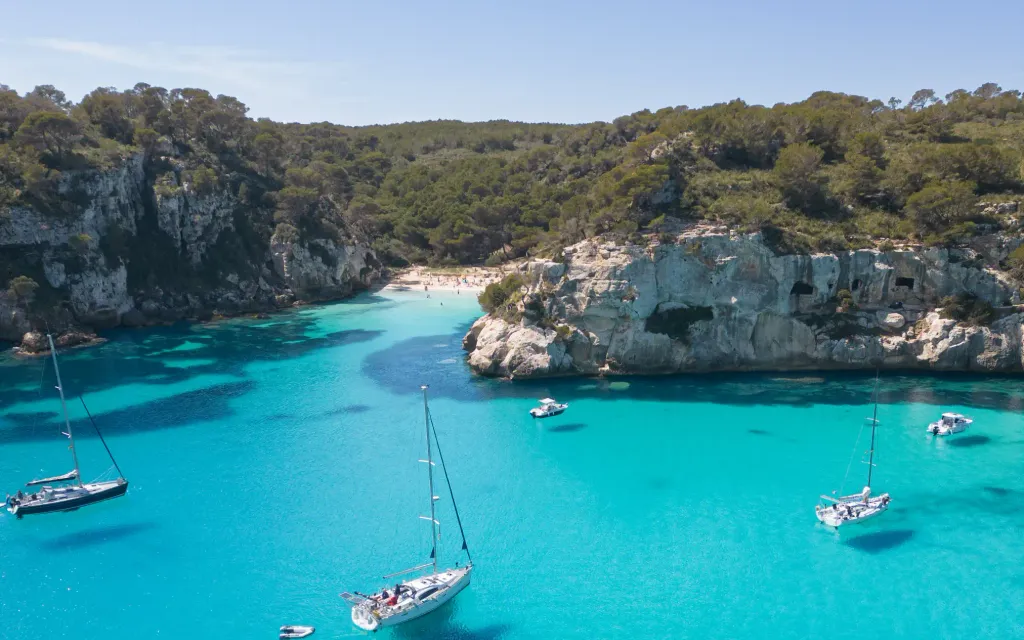 Coastal scenery and waters of Menorca
