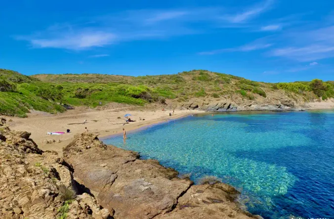 sa torreta beach cala rambles menorca