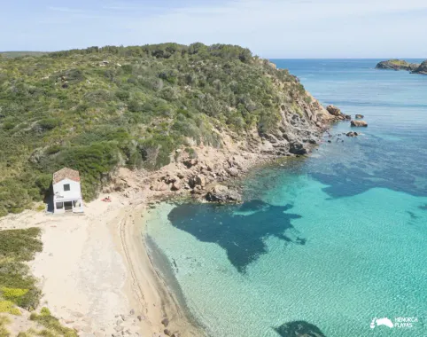 cala en vidrier beach menorca