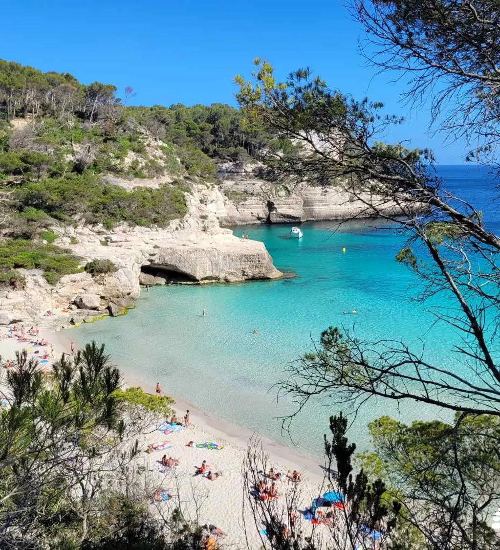 nice picture of cala mitjana, in Menorca