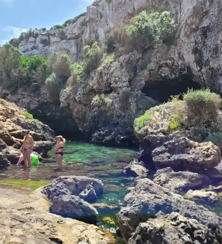 Cala Rafalet, one of the best coves for snorkelling in Menorca