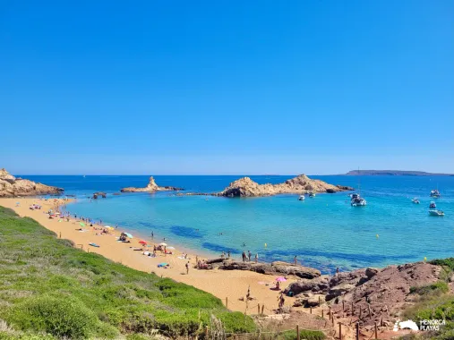 cala pregonda beach menorca