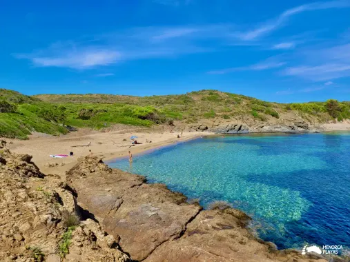 sa torreta beach cala rambles menorca