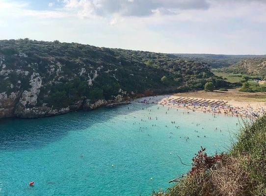 cala en porter beach menorca