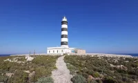lighthouse isla del aire island menorca