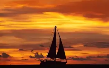 sunset boat fornells