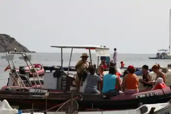 Boat taxi trip to Illa d'en Colom