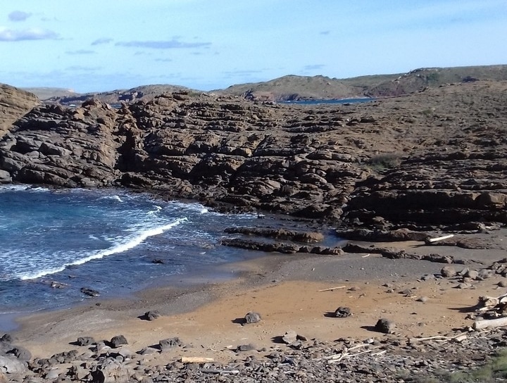 cala en valent beach menorca
