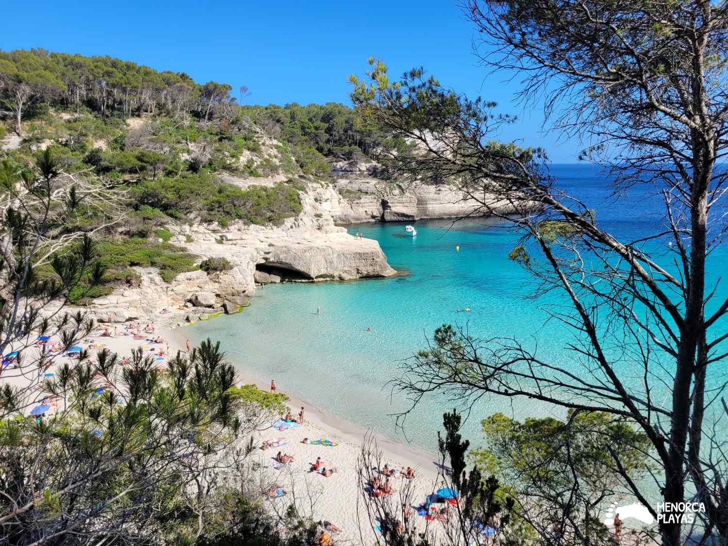 nice picture of cala mitjana, in Menorca