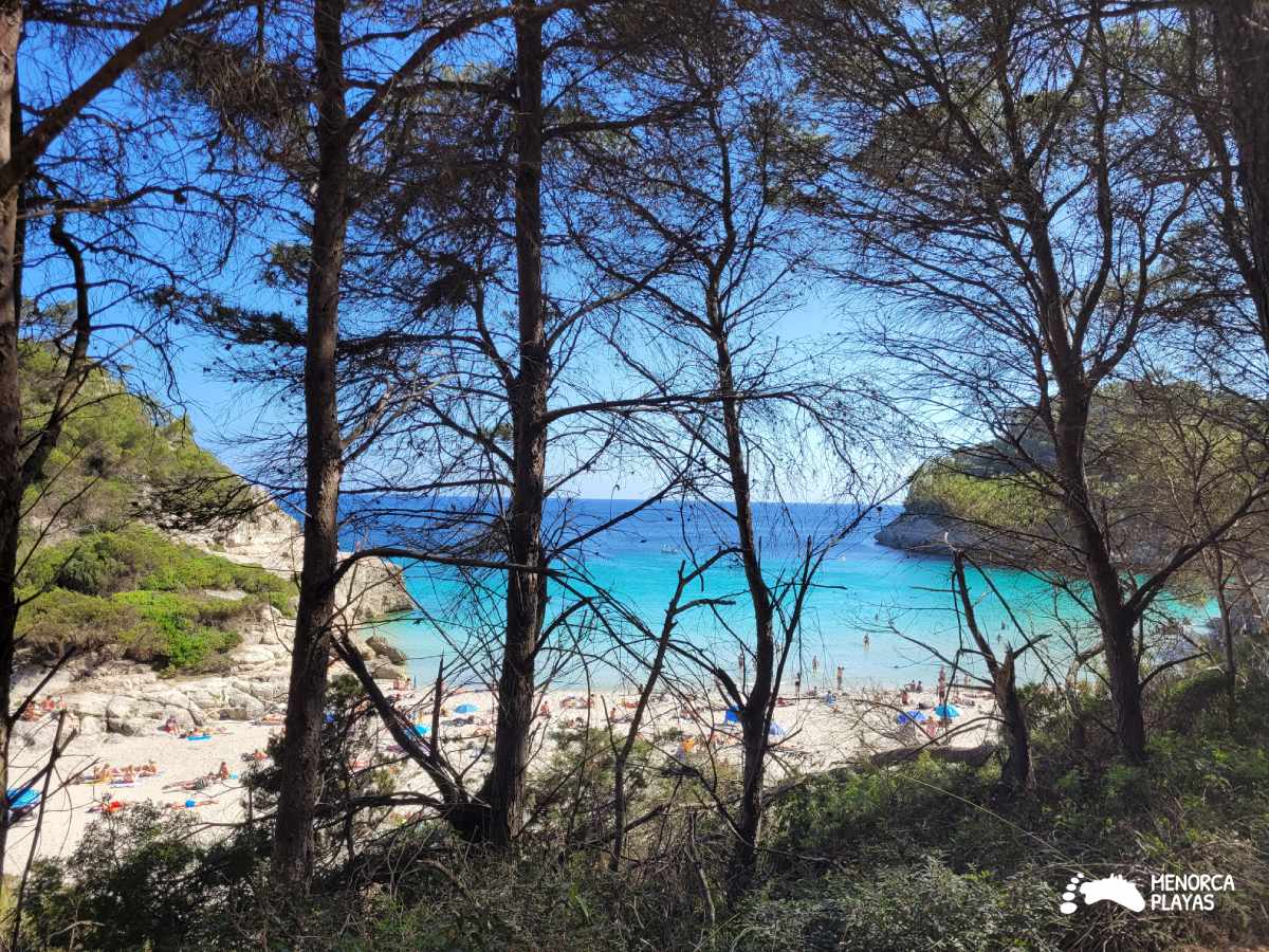 como llegar a cala mitjana menorca